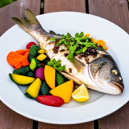 Caribbean Holidays, Guadeloupe Wellness, A healthy Creole-inspired meal in Guadeloupe served outdoors, featuring fresh fish, colourful vegetables, tropical fruit and local herbs