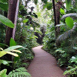 Caribbean Holidays, Guadeloupe Wellness, Lush Guadeloupe rainforest path near Basse-Terre with waterfalls, tropical plants and a peaceful walking trail