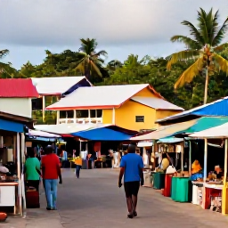 Caribbean Holidays, Haiti Adults Only November, Colourful Haitian coastal town and local market with friendly people, traditional crafts and tropical scenery in soft November sunshine