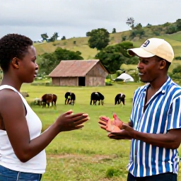 Caribbean Holidays, Haiti Adventure Holidays, A responsible traveller visiting a Haitian village with a local guide, showing respectful cultural exchange and a beautiful rural landscape