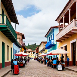 Caribbean Holidays, Haiti Adventure Holidays, Colourful market and historic streets in Jacmel, Haiti, with local artists and traditional Caribbean architecture