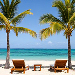 Caribbean Holidays, Haiti All Inclusive, A welcoming Haitian coastal resort beside a turquoise Caribbean bay, with palm trees, comfortable loungers and a relaxed holiday atmosphere