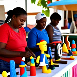 Caribbean Holidays, Haiti April Tours, Colourful Jacmel craft market with handmade papier-m&acirc;ch&eacute; art, smiling local artisans and warm tropical light