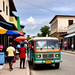 Caribbean Holidays, Haiti Backpacking, A lively Haitian street scene in April with colourful tap-tap buses, local markets and travellers exploring safely
