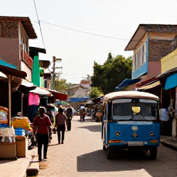 Caribbean Holidays, Haiti Backpacking, Colourful street scene in Port-au-Prince, Haiti, with local markets, tap-tap buses and warm January sunshine