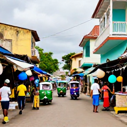 Caribbean Holidays, Haiti Backpacking July, Colourful Port-au-Prince street scene in Haiti with local markets, tap-taps and travellers exploring in July
