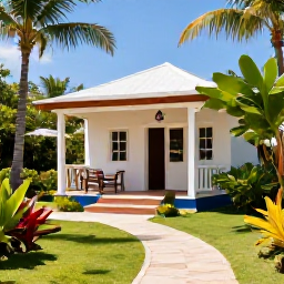 Caribbean Holidays, Haiti Beach Holidays, A comfortable small hotel near the Haitian coast with tropical gardens, shaded seating and a welcoming atmosphere