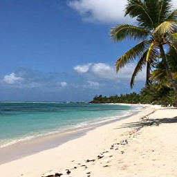 Caribbean Holidays, Haiti Beach Holidays, A quiet Haitian beach in April with turquoise water, pale sand, palm trees and warm sunshine