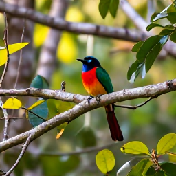 Caribbean Holidays, Haiti Birdwatching, Colourful Haitian birds perched in lush September woodland with soft morning light
