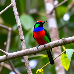 Caribbean Holidays, Haiti Birdwatching, Colourful Haitian forest birds perched among tropical foliage in a protected woodland