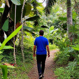 Caribbean Holidays, Haiti Birdwatching, Friendly local birdwatching guide leading visitors through a scenic Haitian nature reserve