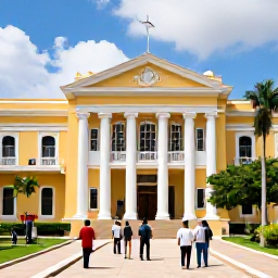 Caribbean Holidays, Haiti City Breaks, Visitors exploring the National Pantheon Museum in Port-au-Prince, surrounded by Haitian historical displays