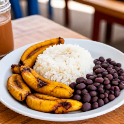 Caribbean Holidays, Haiti Culture Holidays, Haitian street food served at a relaxed outdoor table, including griot, plantain, rice and beans
