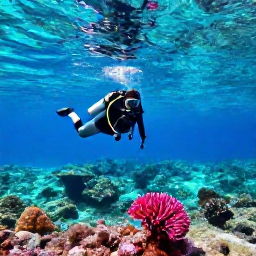 Caribbean Holidays, Haiti Diving January, Scuba divers exploring clear turquoise water over a colourful Caribbean reef in Haiti during January