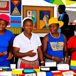 Caribbean Holidays, Haiti February Holidays, Haitian cultural scene in February with colourful local market stalls, traditional artwork and welcoming residents