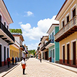 Caribbean Holidays, Haiti February Trips, Colourful Haitian street scene in February, with tropical sunshine, local people, historic buildings and welcoming Caribbean atmosphere