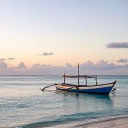 Caribbean Holidays, Haiti Fishing, Traditional fishing boats and calm turquoise water along the Haitian Caribbean coast at sunrise