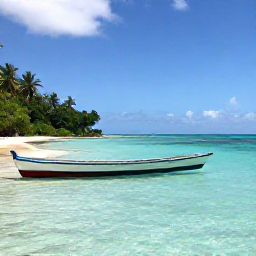 Caribbean Holidays, Haiti Fishing, Traditional fishing boats on clear Caribbean water near Haiti's tropical coastline