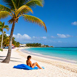 Caribbean Holidays, Haiti Holidays March, Sunny Caribbean beach in Haiti with turquoise water, palm trees and a relaxed resort atmosphere in March