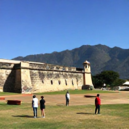 Caribbean Holidays, Haiti Holidays March, Visitors exploring the historic Citadelle Laferri&egrave;re in Haiti with mountain scenery and clear March daylight