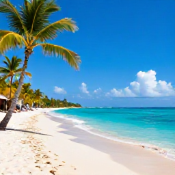 Caribbean Holidays, Haiti Holidays May, Sunny Caribbean beach at a comfortable all-inclusive resort in Haiti during May, with turquoise water, palm trees and relaxed holiday atmosphere