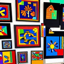 Caribbean Holidays, Haiti in April, Colourful Haitian artwork and handmade crafts displayed in an open-air market in Jacmel
