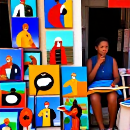 Caribbean Holidays, Haiti in August, A colourful Haitian art market with vibrant paintings, carved wooden figures, handmade crafts and friendly local artists