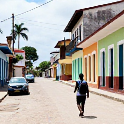 Caribbean Holidays, Haiti in March, Backpacker arriving in Haiti in March, colourful Port-au-Prince street scene, tropical daylight, documentary travel photography
