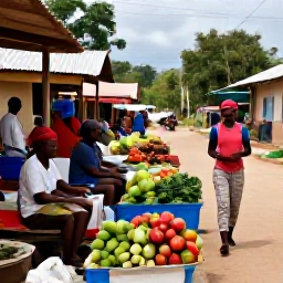 Caribbean Holidays, Haiti in May, A local Haitian market and countryside scene showing colourful produce, friendly residents and traditional rural life