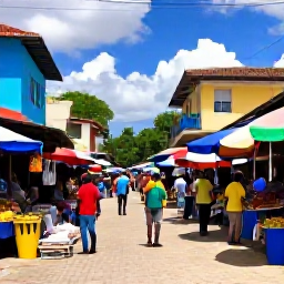 Caribbean Holidays, Haiti in November, Visitors exploring a colourful Haitian market and historic street, with local crafts, tropical produce and welcoming people