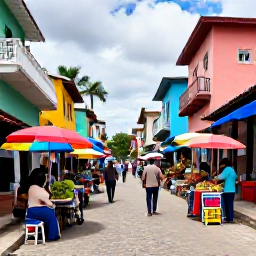 Caribbean Holidays, Haiti in October, Visitors exploring a colourful Haitian market and historic street, with local crafts, tropical produce and welcoming atmosphere