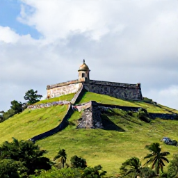 Caribbean Holidays, Haiti in September, Historic Citadelle Laferri&egrave;re on a green Haitian mountain ridge under a bright tropical sky