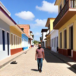 Caribbean Holidays, Haiti January Holidays, A friendly local guide showing visitors around a historic Haitian neighbourhood in bright daytime light