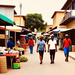 Caribbean Holidays, Haiti January Holidays, Colourful Haitian market street with local crafts, fresh produce and friendly atmosphere in warm daylight