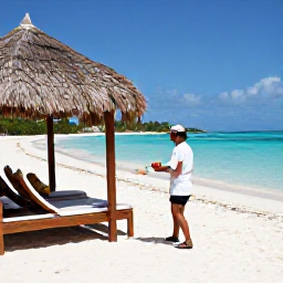 Caribbean Holidays, Haiti Luxury Holidays, A luxury Haitian beach with white sand, calm turquoise sea, private cabana, fresh fruit and discreet attentive service under tropical sunshine