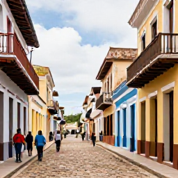 Caribbean Holidays, Haiti Luxury Holidays, Colourful historic streets of Jacmel, Haiti, with artists, galleries, traditional architecture and visitors exploring on foot