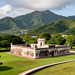 Caribbean Holidays, Haiti Luxury Holidays, Historic Citadelle Laferri&egrave;re in Haiti, viewed across green mountain scenery in soft June daylight