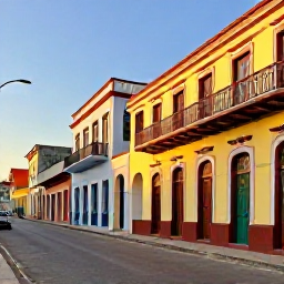 Caribbean Holidays, Haiti Luxury Holidays, Traveller exploring Jacmel Haiti, colourful historic buildings, local art, quiet street and warm afternoon light