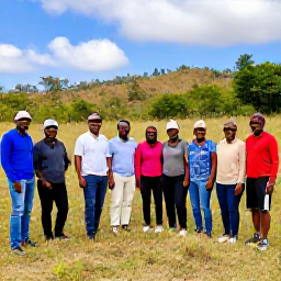 Caribbean Holidays, Haiti Nature Holidays, A friendly local guide leading a small group through a scenic Haitian landscape in January