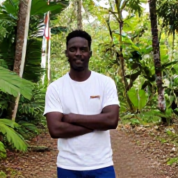 Caribbean Holidays, Haiti Nature Holidays, A friendly local guide leading visitors through a colourful Haitian nature reserve in July