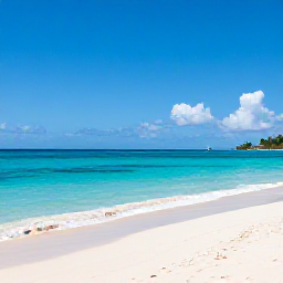 Caribbean Holidays, Haiti Nature Holidays, The turquoise waters and quiet sandy beach of Labadee, Haiti, on a sunny July day