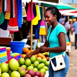 Caribbean Holidays, Haiti Solo Holidays, A friendly solo traveller exploring a colourful Haitian market with local crafts, fruit and everyday life in the background