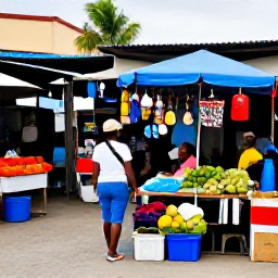 Caribbean Holidays, Haiti Solo Holidays, Solo traveller exploring a colourful Haitian market in January, with local crafts, tropical produce and welcoming people