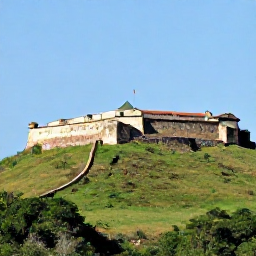 Caribbean Holidays, Haiti Solo Holidays, The historic Citadelle Laferri&egrave;re on a green mountain in northern Haiti beneath clear March sunshine