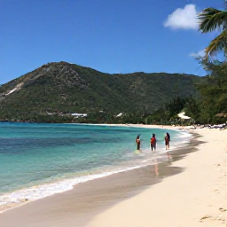 Caribbean Holidays, Haiti Spa Breaks, Visitors enjoying a quiet Haitian beach in August, with clear water, green hills and a relaxed Caribbean atmosphere