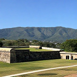Caribbean Holidays, Haiti Tours, Historic Citadelle Laferri&egrave;re in northern Haiti surrounded by green mountains under a clear February sky