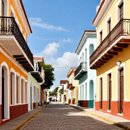 Caribbean Holidays, Haiti Tours January, Colourful streets and historic architecture in Cap-Ha&iuml;tien, Haiti, with warm January sunshine