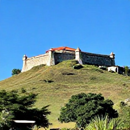 Caribbean Holidays, Haiti Tours January, Historic Citadelle Laferri&egrave;re on a green Haitian mountain under a clear blue January sky