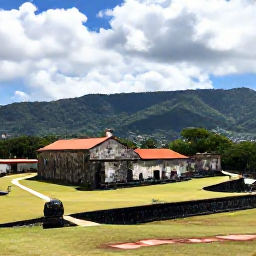 Caribbean Holidays, Haiti Tours June, Historic Citadelle Laferri&egrave;re in northern Haiti surrounded by green mountains under a bright, partly cloudy sky
