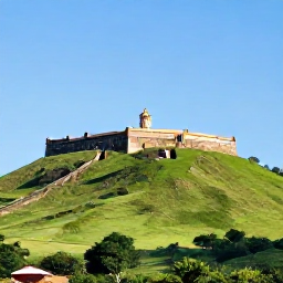 Caribbean Holidays, Haiti Tours May, Historic Citadelle Laferri&egrave;re in northern Haiti on a green mountain ridge, viewed in clear early summer weather